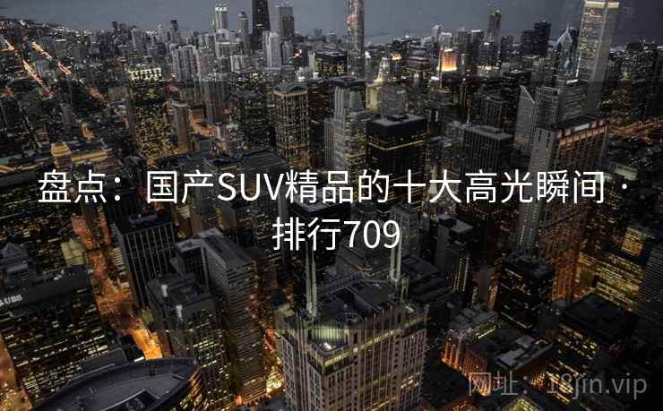 盘点:国产SUV精品的十大高光瞬间 · 排行709